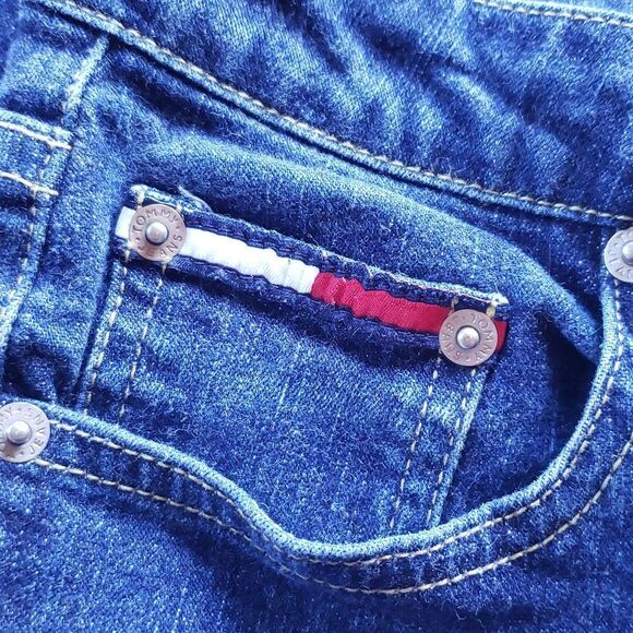 Tommy Hilfiger Classic 5 pocket Tommy Jeans Junior Girls Blue Jeans size 3 /28 - Picture 6 of 7